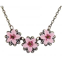 Trio Cherry Blossom Necklace